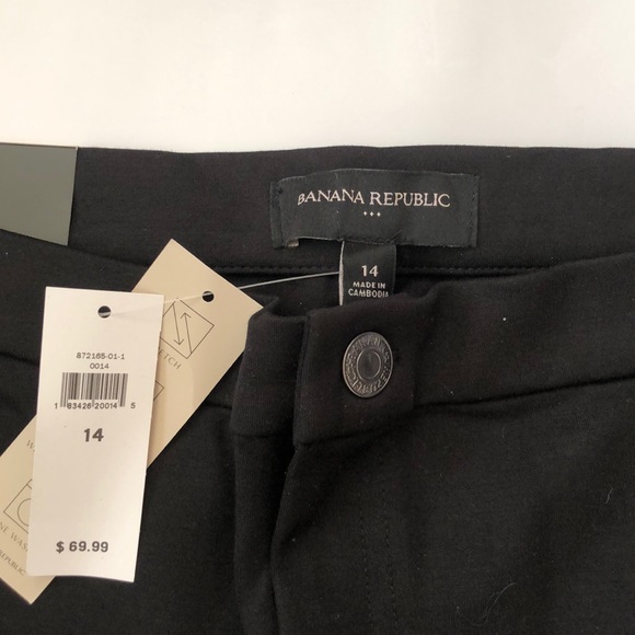 NWT Banana Republic Black Pants Legging Size 14 - Picture 3 of 8
